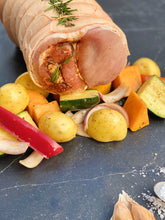 Load image into Gallery viewer, Porchetta Roast w Vegetables